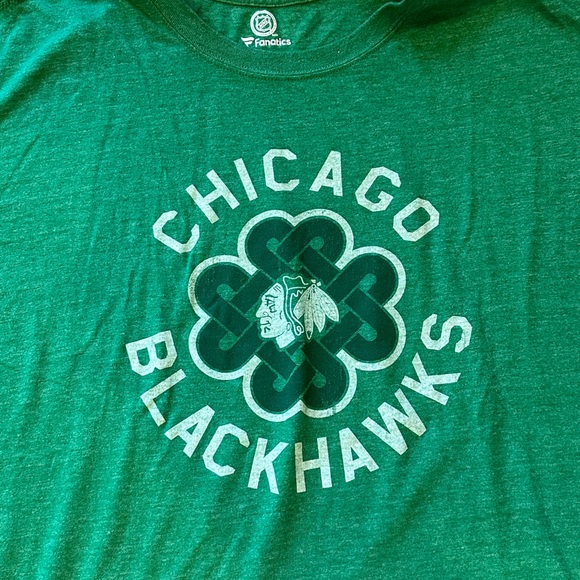 Fantastics Chicago BlackHawk Green T-shirt, size XXL - Picture 3 of 5